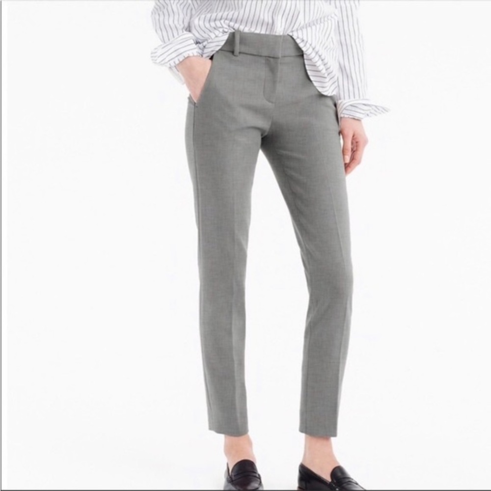 J. Crew Grey Cameron 365 straight slacks Business pants trousers Matilda…